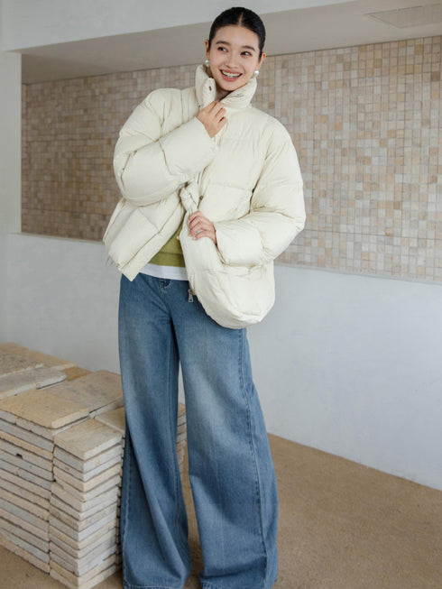 High-Neck Down Jacket